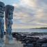Statue di legno a Honaunau - Big Island