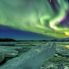 Aurora Boreale sulla laguna glaciale di Jokulsarlon