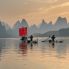 Guilin Pescatori sul Fiume Li