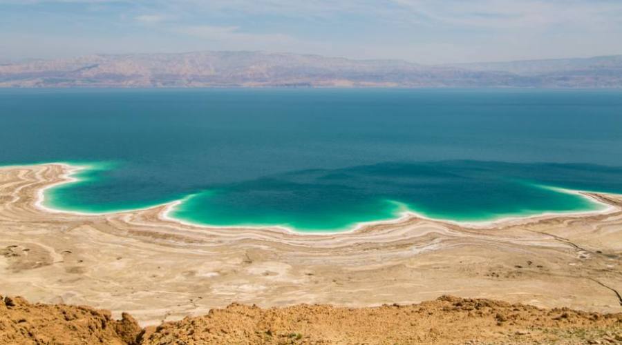 panorama deserto e Mar Morto