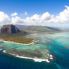 Vue aérienne de l'île Maurice