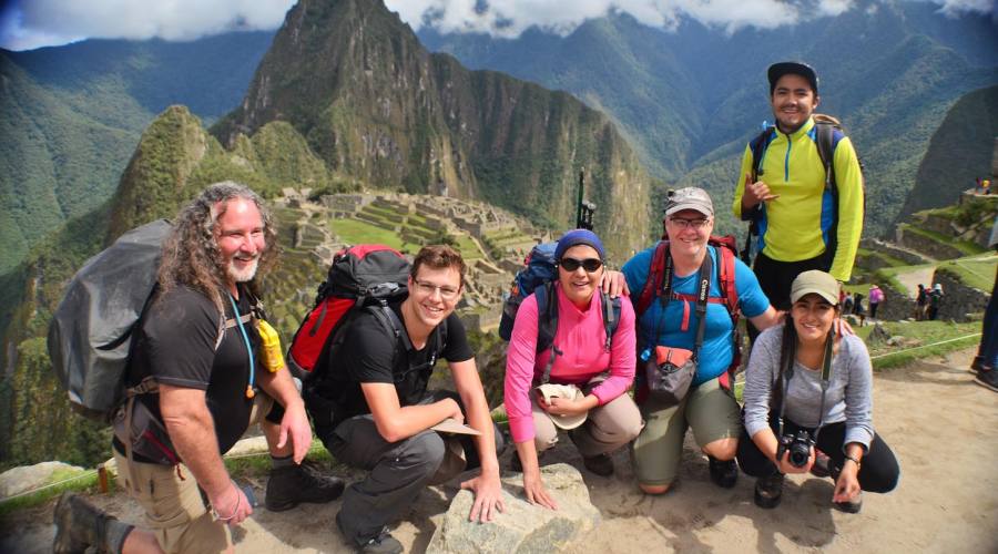 Foto ricordo a Machu Picchu