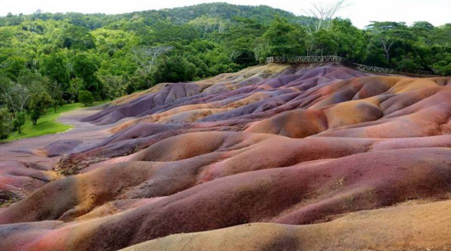 Le terre colorate di Charamel a Mauritius