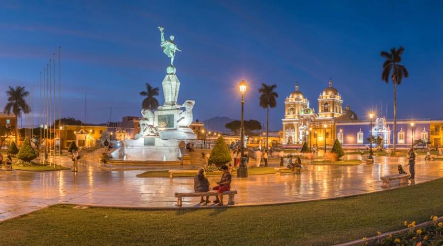 La piazza principale di Trujillo