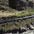 Il treno che corre nella valle dell'Urubamba, verso MachuPicchu