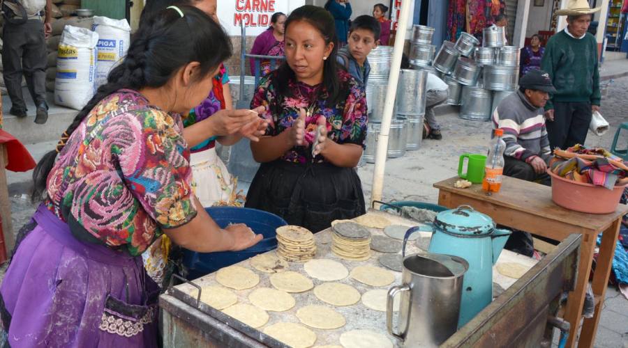 Tortillas preparate in strada 