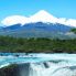 Cascate Petrohue con il vulcano Osorno