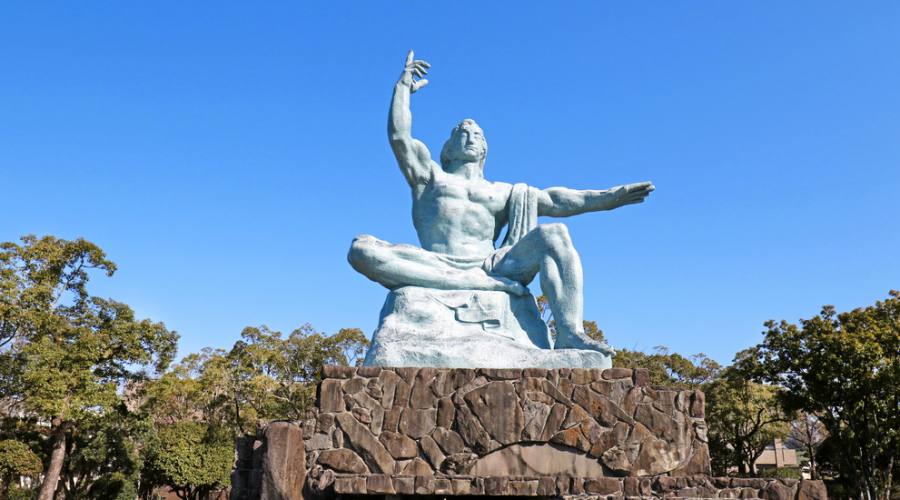 La statua della Pace a Nagasaki