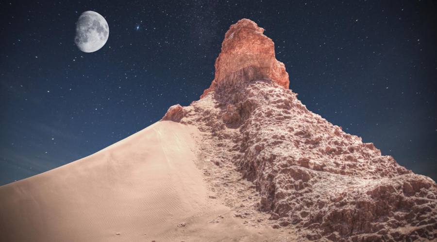Cielo stellato nel deserto di Atacama