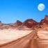 La luna sul deserto 