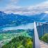 La terrazza panoramica dell'Harder Kulm di Interlaken