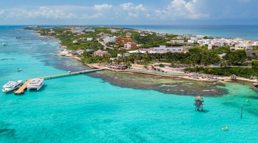 Isola di Mujeres veduta aerea