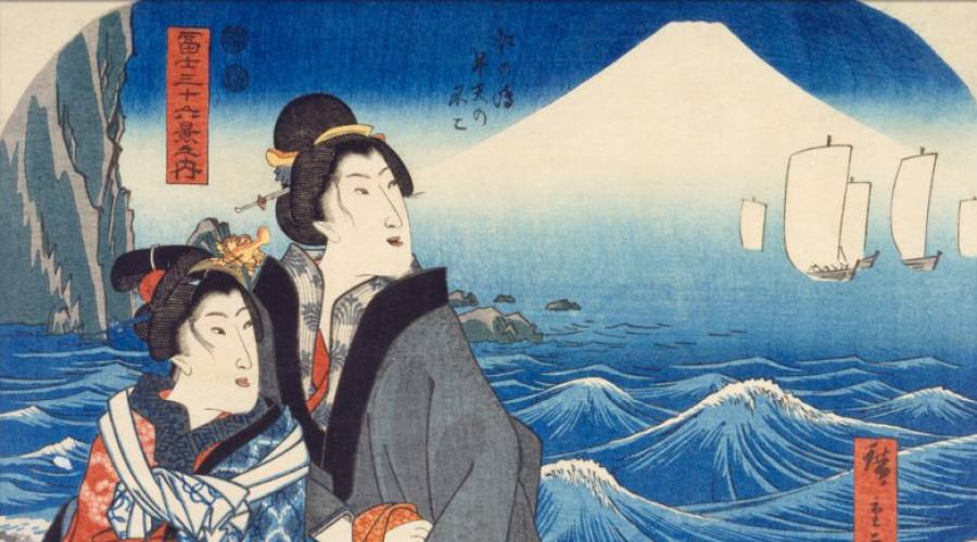 Hiroshige: Mount Fuji at dawn