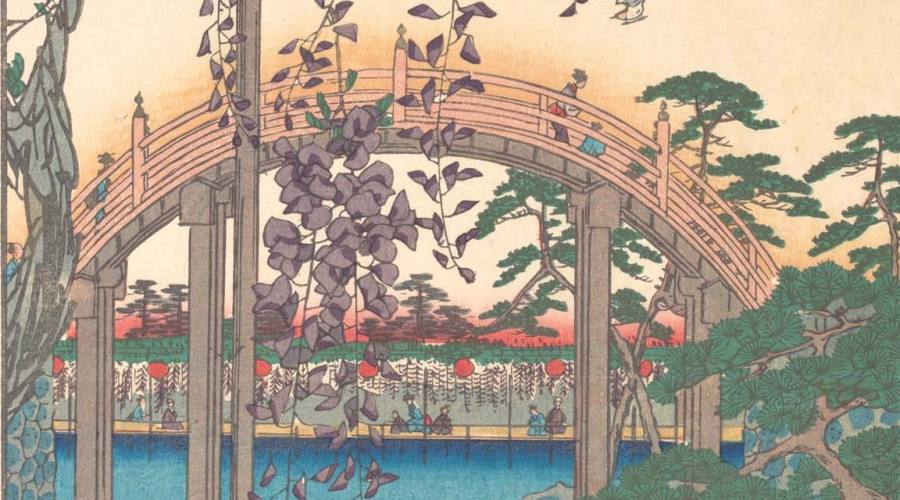 Hiroshige: Inside Kameido Tenjin Shrine