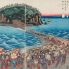 Utagawa Hiroshige: Crowds Visiting the Shrine of Benzaiten