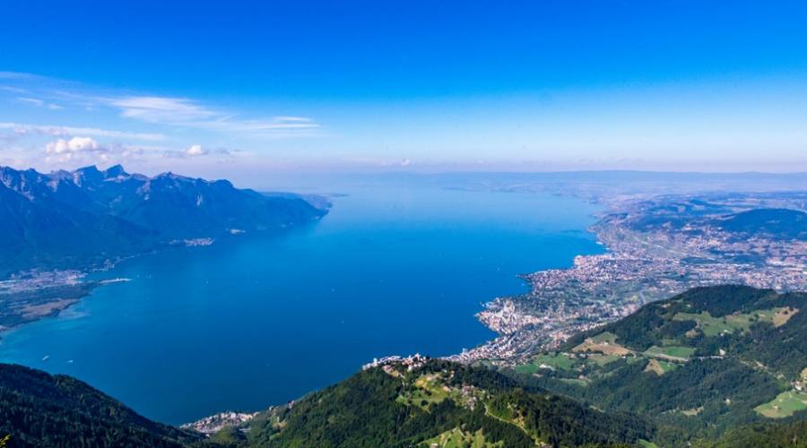 Vista spettacolare sul lago Lemano