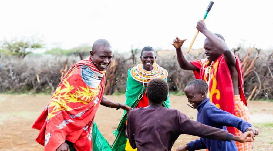 Scene di vita Maasai 