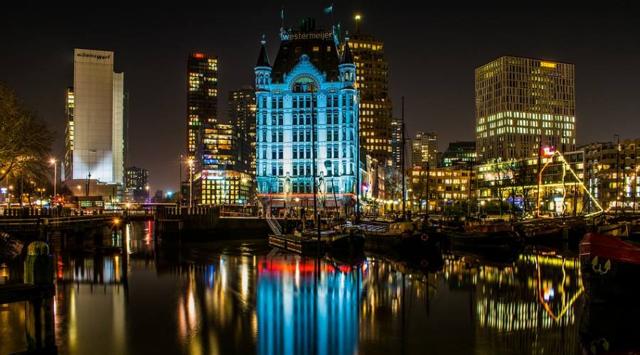 Centro di Rotterdam By Night 