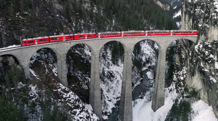 Trenino Rosso del Bernina - Viadotto Landwasser