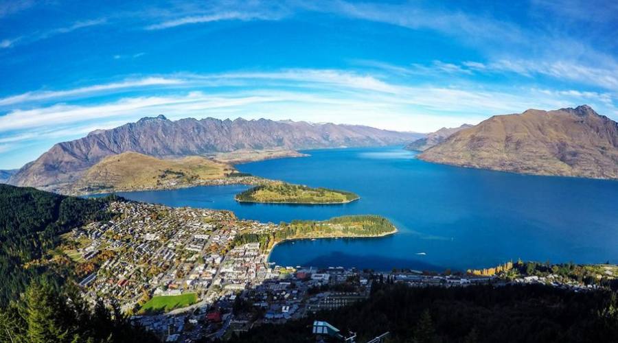 Vista di Queenstown