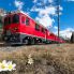 Trenino Rosso del Bernina in primavera