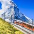 La Gornergratbahn - ferrovia a cremagliera a scartamento che porta da Zermatt (1604 m) a Gornergrat (3089 m)