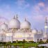 Abu Dhabi Moschea sceicco Zayed al crepuscolo