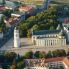 Vilnius città vecchia vista aerea