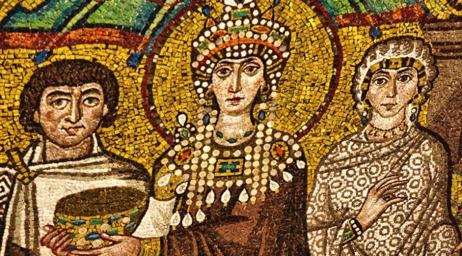 Mosaici bizantini dettaglio