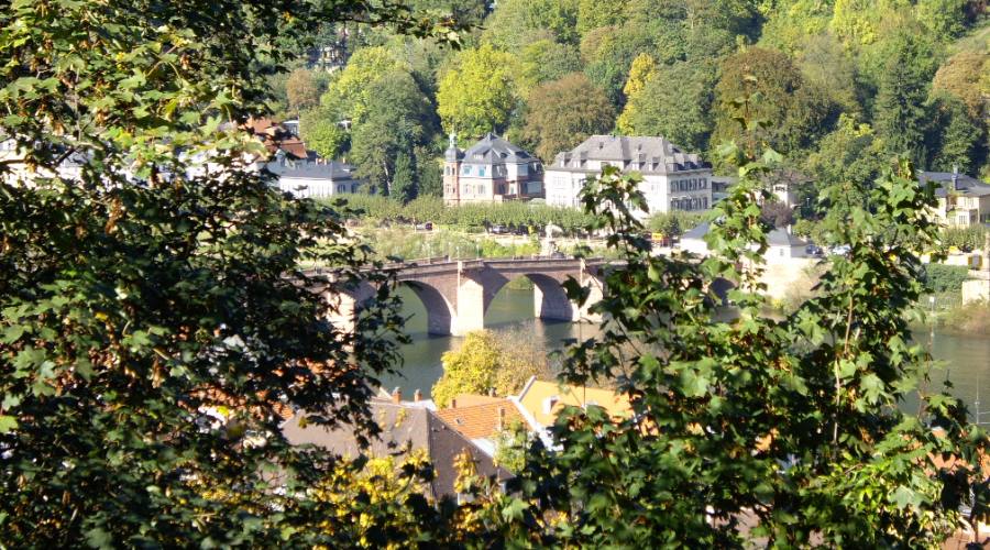 Alte Brucke di Heidelberg dal sentiero dei filosofi