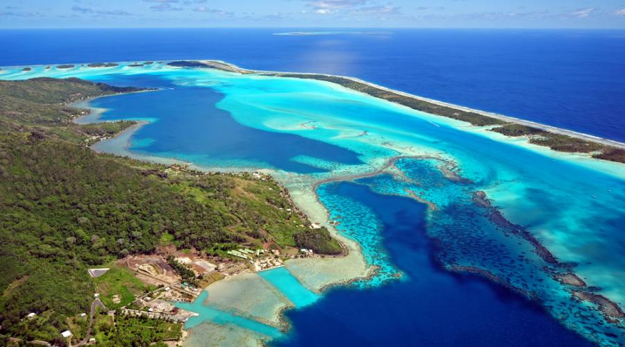 Bora Bora vista aerea