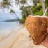 Cocktail di bevanda all'acqua di cocco in Tahiti
