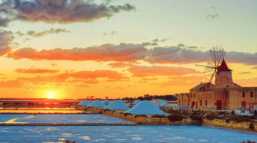 Tramonto sulle Saline di Marsala