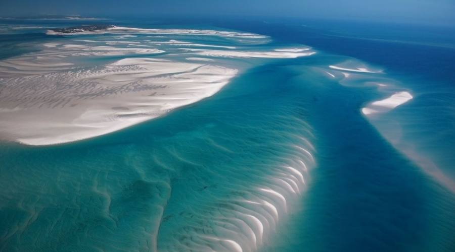 Vista aerea mare e dune