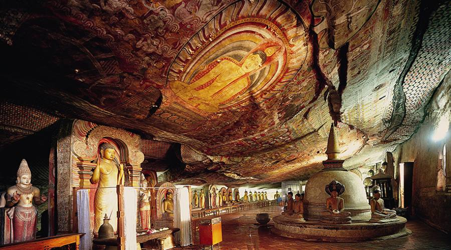 Dambulla, interno del Tempio