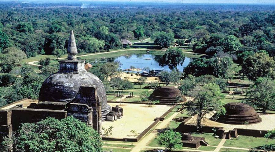 Polonnaruwa: vista dall'alto