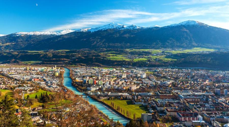 Innsbruck vista panoramica