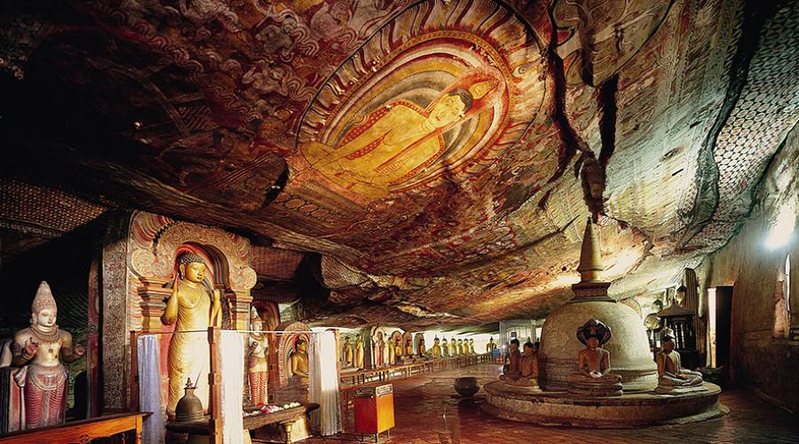 Interno del Tempio di Dambulla