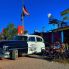 Route 66 on the road in camper