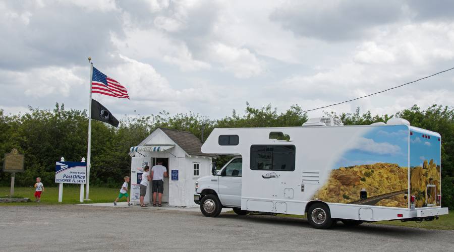 Florida on the road in camper