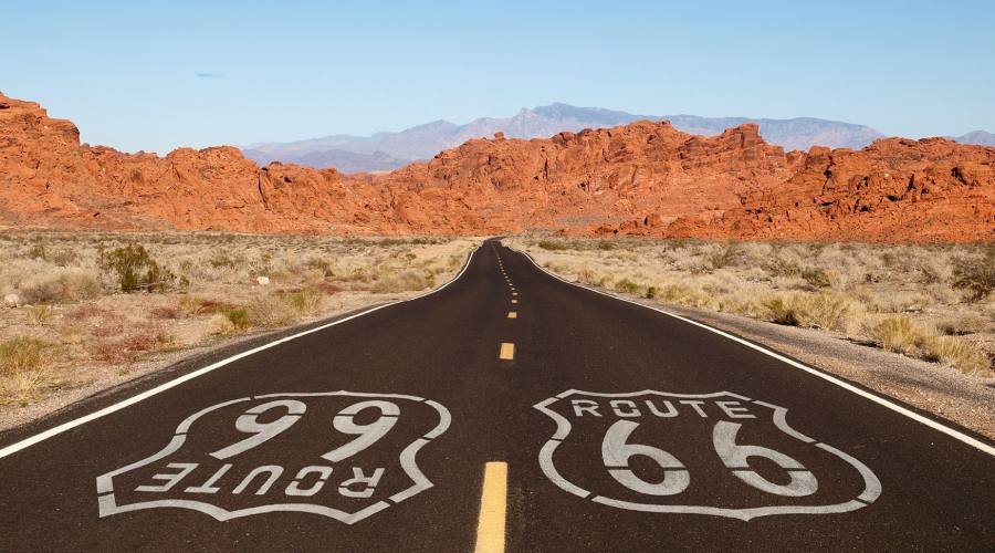 Route 66 in moto