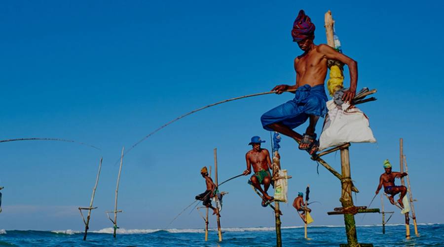 Pescatori su trampoli