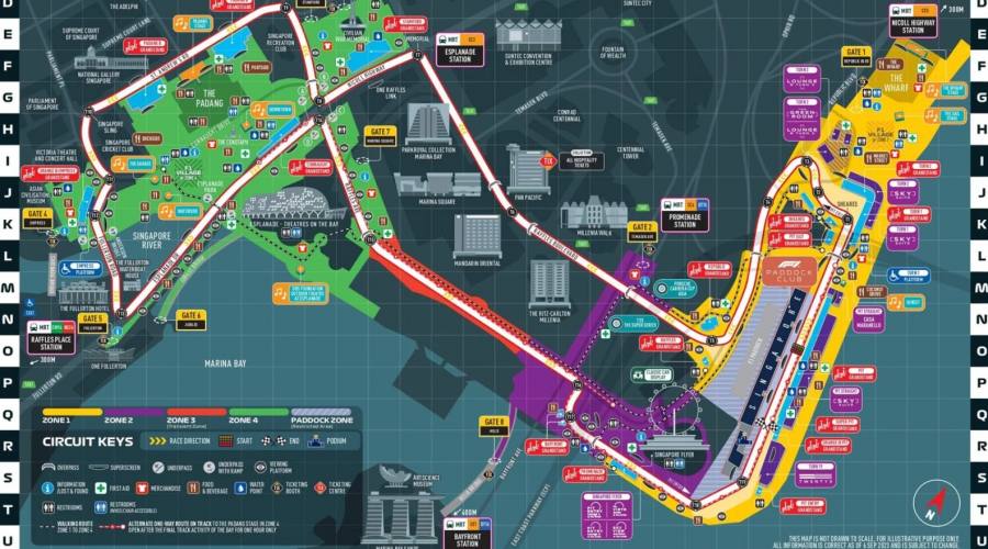 La mappa del circuito