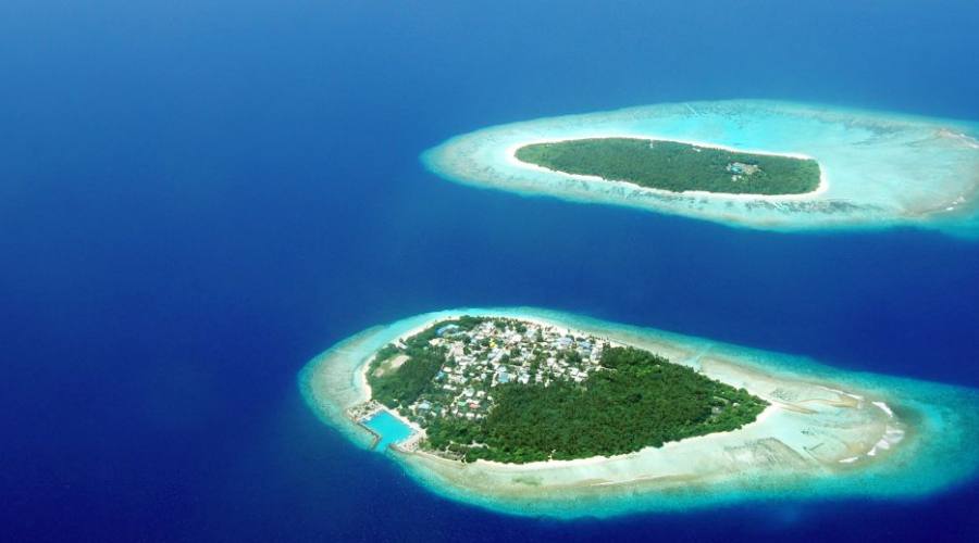 Vista aerea Maldive