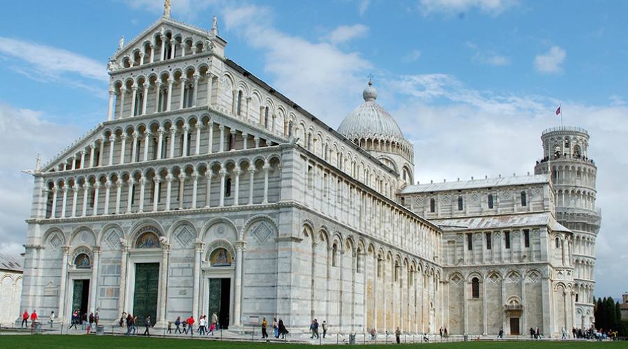 Il Duomo di Pisa con la Torre Pendente