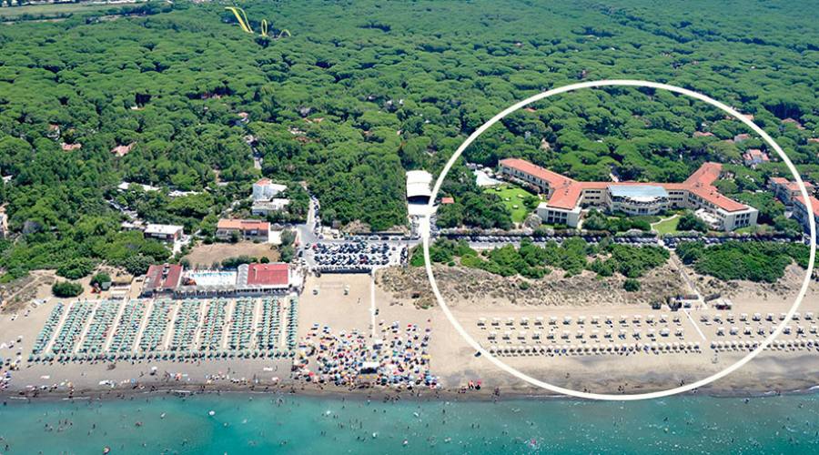 La situazione del Resort dall'alto