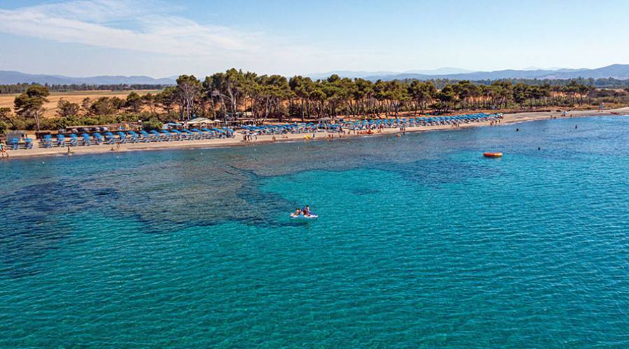 Il mare davanti al Villaggio