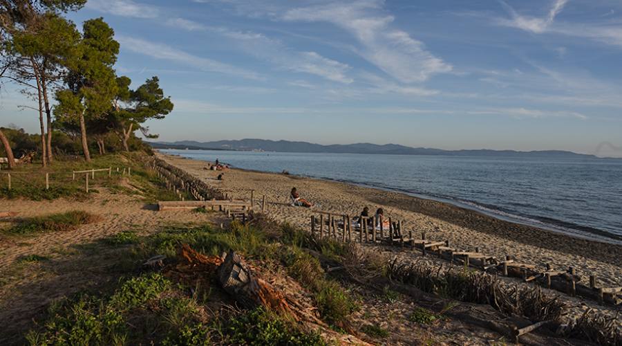 La spiaggia del Parco Naturale della Sterpaia