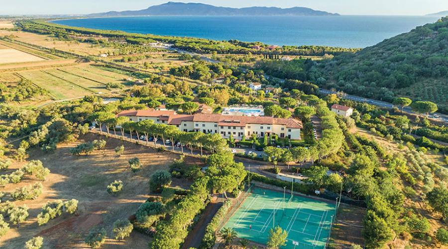 La struttura vista dall'alto