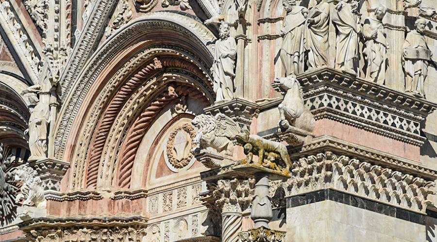 Siena: particolare del Duomo
